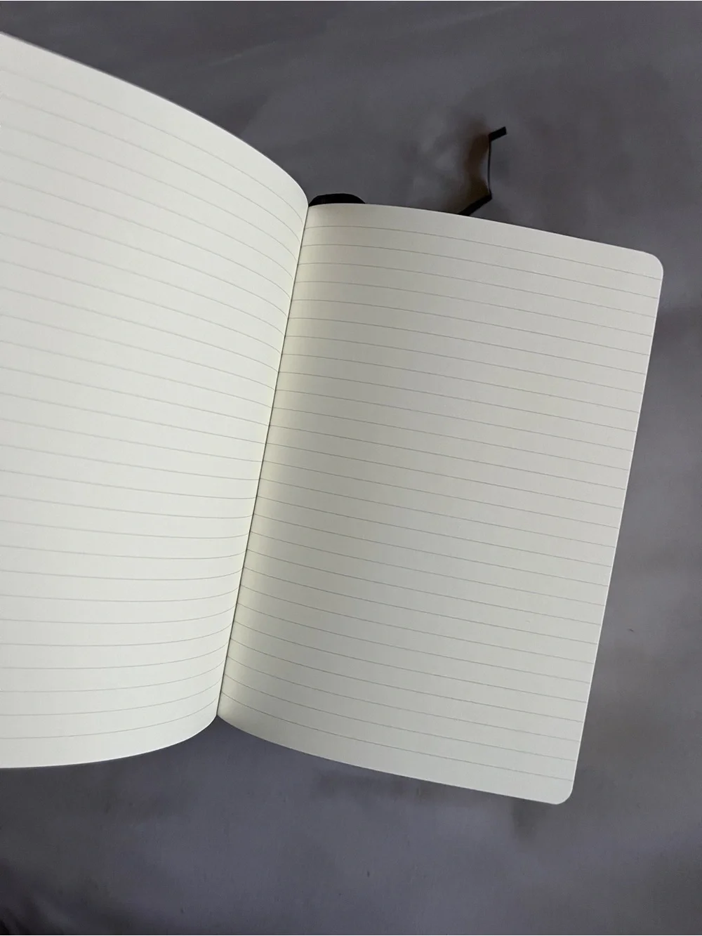 Paperage Black Hardcover Lined Datadog Journal Notebook Pocket Size 5.75x4 Elast